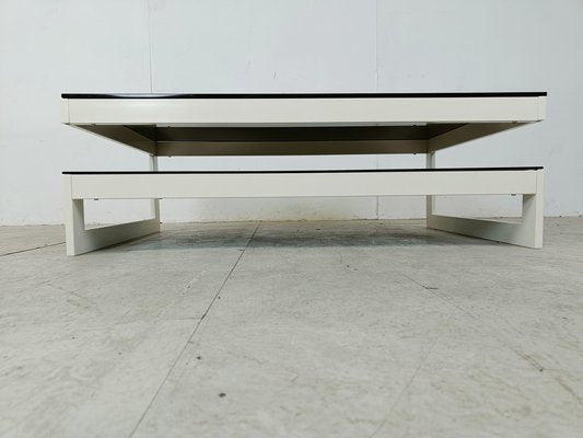 Vintage Two Tier Coffee Table from Belgo Chrom / Dewulf Selection, 1970s-IRH-1811180