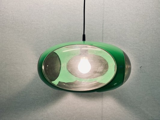 Vintage UFO Ceilings Lamp in Green from Massive Belgium, 1970s-PYR-1808135