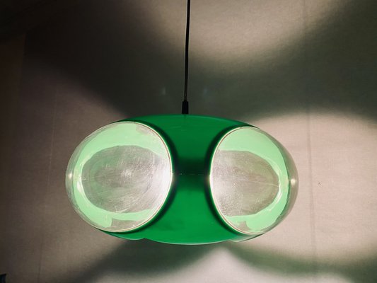 Vintage UFO Ceilings Lamp in Green from Massive Belgium, 1970s-PYR-1808135