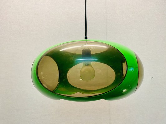 Vintage UFO Ceilings Lamp in Green from Massive Belgium, 1970s-PYR-1808135