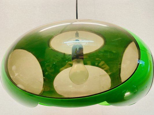 Vintage UFO Ceilings Lamp in Green from Massive Belgium, 1970s-PYR-1808135