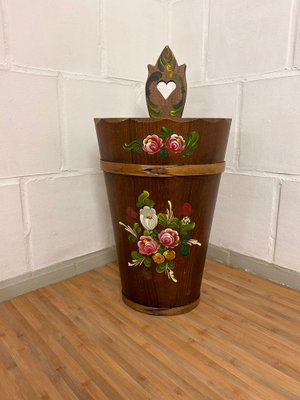 Vintage Umbrella Stand with Folk Painting-SZM-1771352