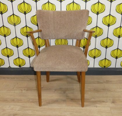 Vintage Upholstered Wood Armchair, 1960s-AFE-1816089