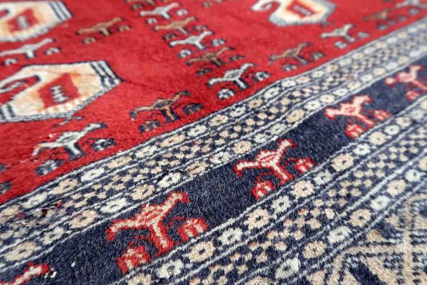 Vintage Uzbek Bukhara Rug, 1960s-JZV-1357271