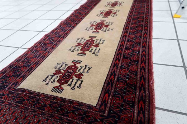 Vintage Uzbek Bukhara Runner Rug, 1960s-JZV-1352638