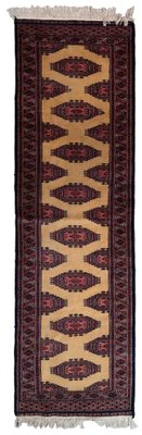 Vintage Uzbek Bukhara Runner Rug, 1970s-JZV-1384312