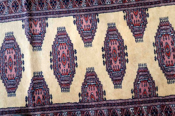 Vintage Uzbek Bukhara Runner Rug, 1970s-JZV-1384312