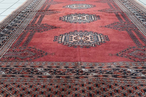 Vintage Uzbek Handmade Bukhara Rug, 1960s-JZV-1703308