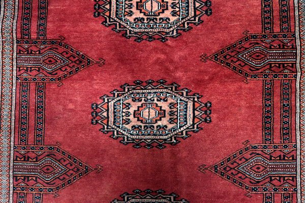 Vintage Uzbek Handmade Bukhara Rug, 1960s-JZV-1703308