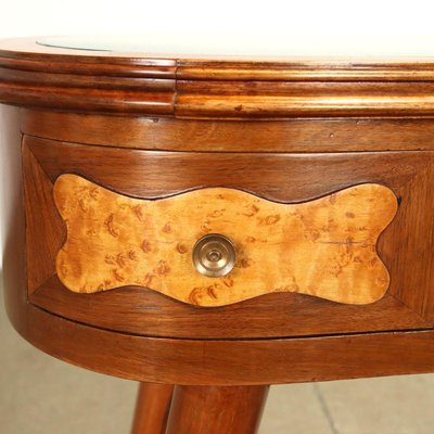 Vintage Vanity Table in Mahogany Veneer, Italy, 1950s-VMM-1785911