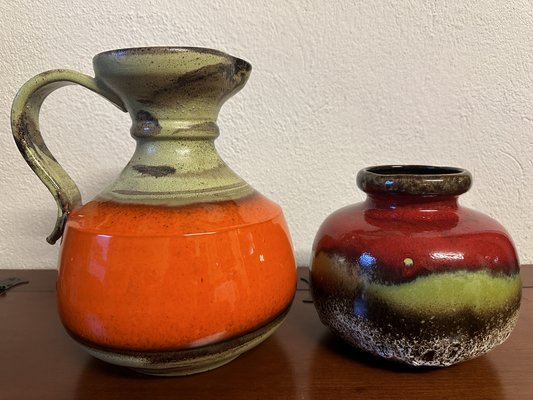 Vintage Vases from Scheurich, Germany, 1970s, Set of 2-SZM-1785666