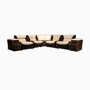 Vintage Velvet 4-Seater Modular Sofa with Radio, Set of 7-ZLY-1020100