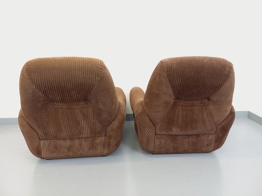 Vintage Velvet Armchairs, 1970s, Set of 2-AHO-1784569