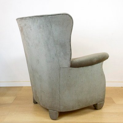 Vintage Velvet Ear Armchair, 1970s-CQZ-986871