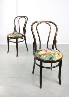 Vintage Velvet No. 18 Dining Chairs by Michael Thonet, Set of 4-HGJ-1251274