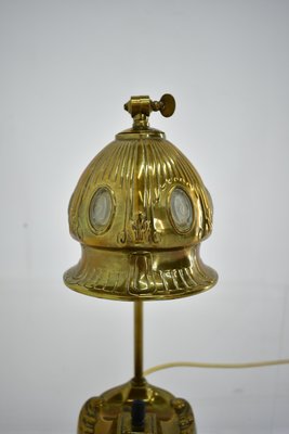 Vintage Vienna Secession style Table Lamp in Brass & Glass, Austria, 1930s-TZ-1384755