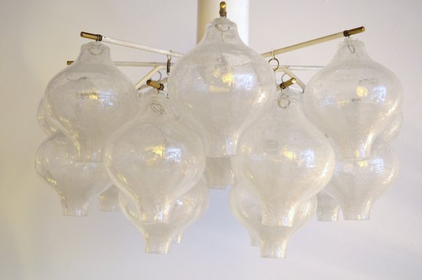 Vintage Viennese Model Tulipan Chandelier by J. T. Kalmar, 1950s-OV-1813756