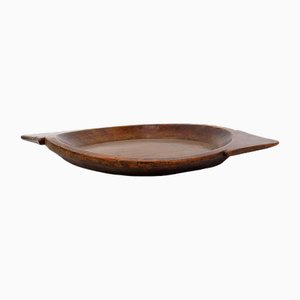 Vintage Wabi Sabi Wooden Large Chapati Bowl, India-NYF-2019189