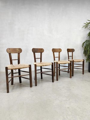 Vintage Wabi Wabi Straw Dining Chairs-BW-1359951