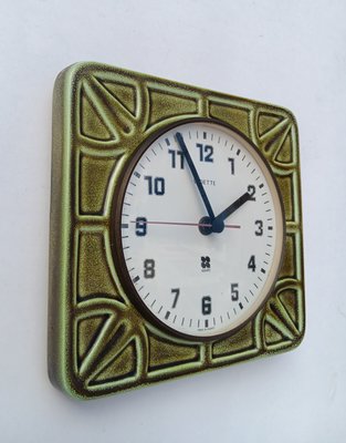 Vintage Wall Ceramic Clock, 1970s-XUQ-2036118