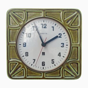 Vintage Wall Ceramic Clock, 1970s-XUQ-2036118