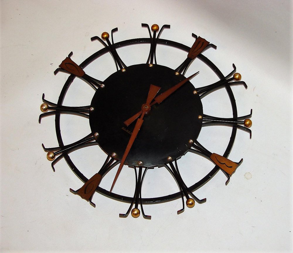 Vintage Wall Clock from Electro Ducado, 1970s