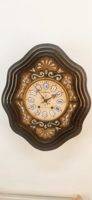 Vintage Wall Clock in Wood-QLH-1742572