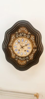 Vintage Wall Clock in Wood-QLH-1742572