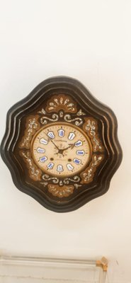 Vintage Wall Clock in Wood-QLH-1742572