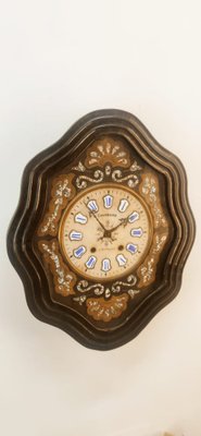 Vintage Wall Clock in Wood-QLH-1742572