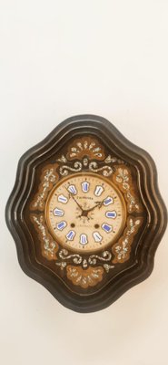 Vintage Wall Clock in Wood-QLH-1742572