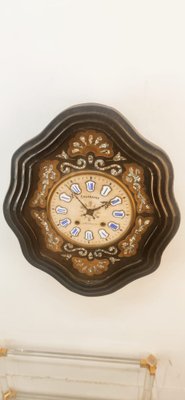 Vintage Wall Clock in Wood-QLH-1742572