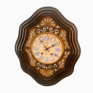 Vintage Wall Clock in Wood-QLH-1742572