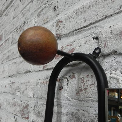 Vintage Wall Coat Rack with Beech Balls, 1950s-TL-753037