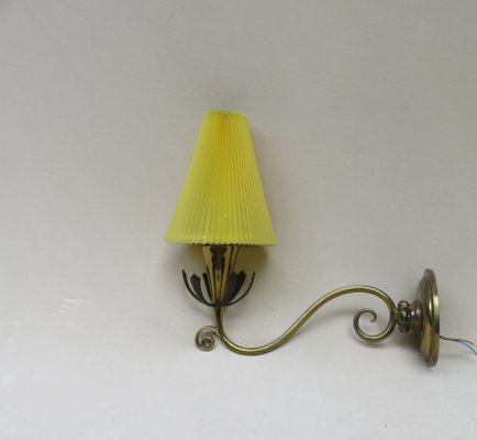 Vintage Wall Lamp in Brass, 1950s-EY-1342357