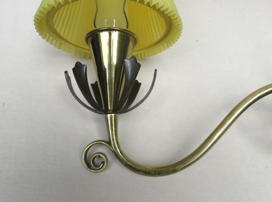 Vintage Wall Lamp in Brass, 1950s-EY-1342357