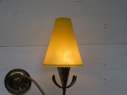 Vintage Wall Lamp in Brass, 1950s-EY-1342357