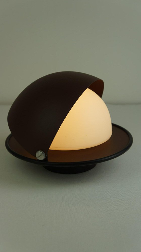 Vintage Wall Lamp in Brown from Dijkstra, 1970s