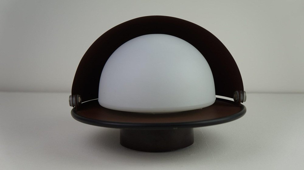 Vintage Wall Lamp in Brown from Dijkstra, 1970s