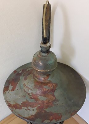 Vintage Wall Lantern with Copper Housing with an Iron Arch Holder, 1930s-HOI-1386156