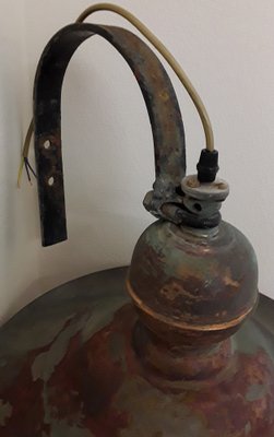 Vintage Wall Lantern with Copper Housing with an Iron Arch Holder, 1930s-HOI-1386156