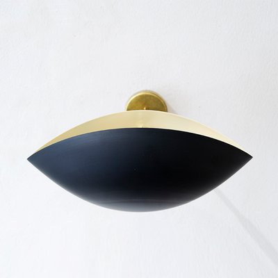 Vintage Wall Light in Brass and Aluminium, 1950s-WLO-1420304