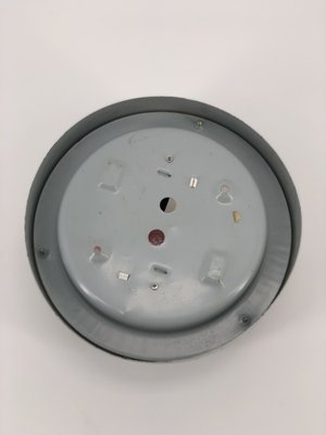 Vintage Wall Light in Grey Metal and Thick Glass, 1960s-OL-1812044