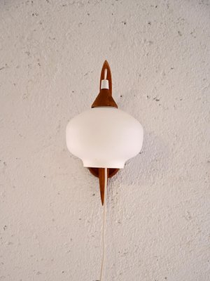 Vintage Wall Light with Opaline, 1960s-QWP-2042819