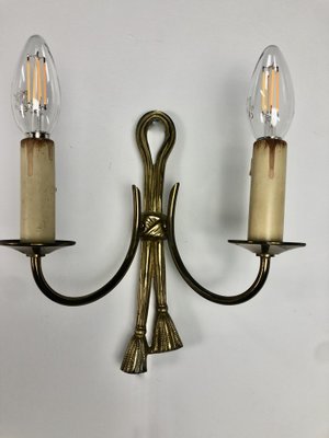 Vintage Wall Lights in Bronze, 1970s, Set of 2-RWZ-1404705