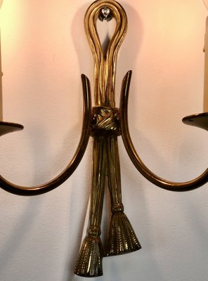 Vintage Wall Lights in Bronze, 1970s, Set of 2-RWZ-1404705