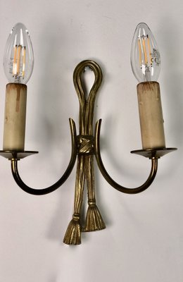 Vintage Wall Lights in Bronze, 1970s, Set of 2-RWZ-1404705