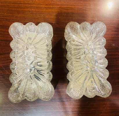 Vintage Wall Lights in Glass, 1960, Set of 2-NUO-1776189