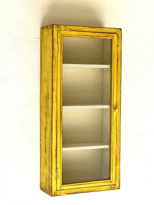 Vintage Wall Unit with Meshwire-ALG-1706780