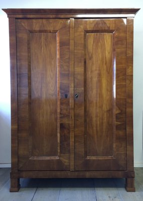 Vintage Walnut Biedermeier Wardrobe-RVU-1034474